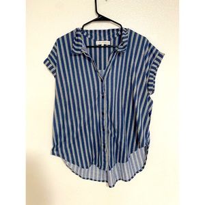 Women’s High Low Button Up Shirt